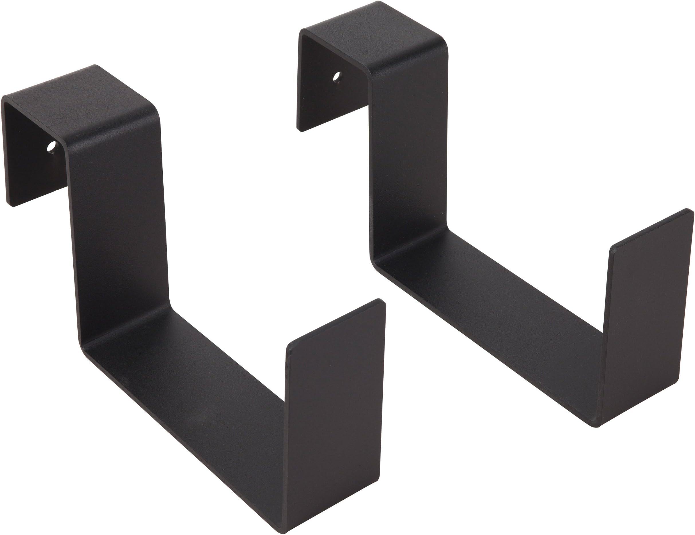 23FBB-2 Aluminum Flower Box Holders Pair, Black