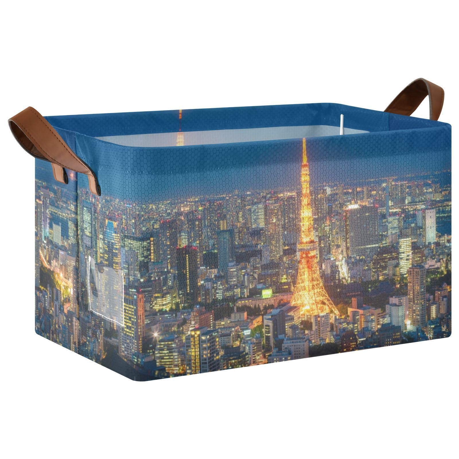 Amazon｜Zoezoe 収納ボックス 大容量 43×29×25.5cm 取っ手付き
