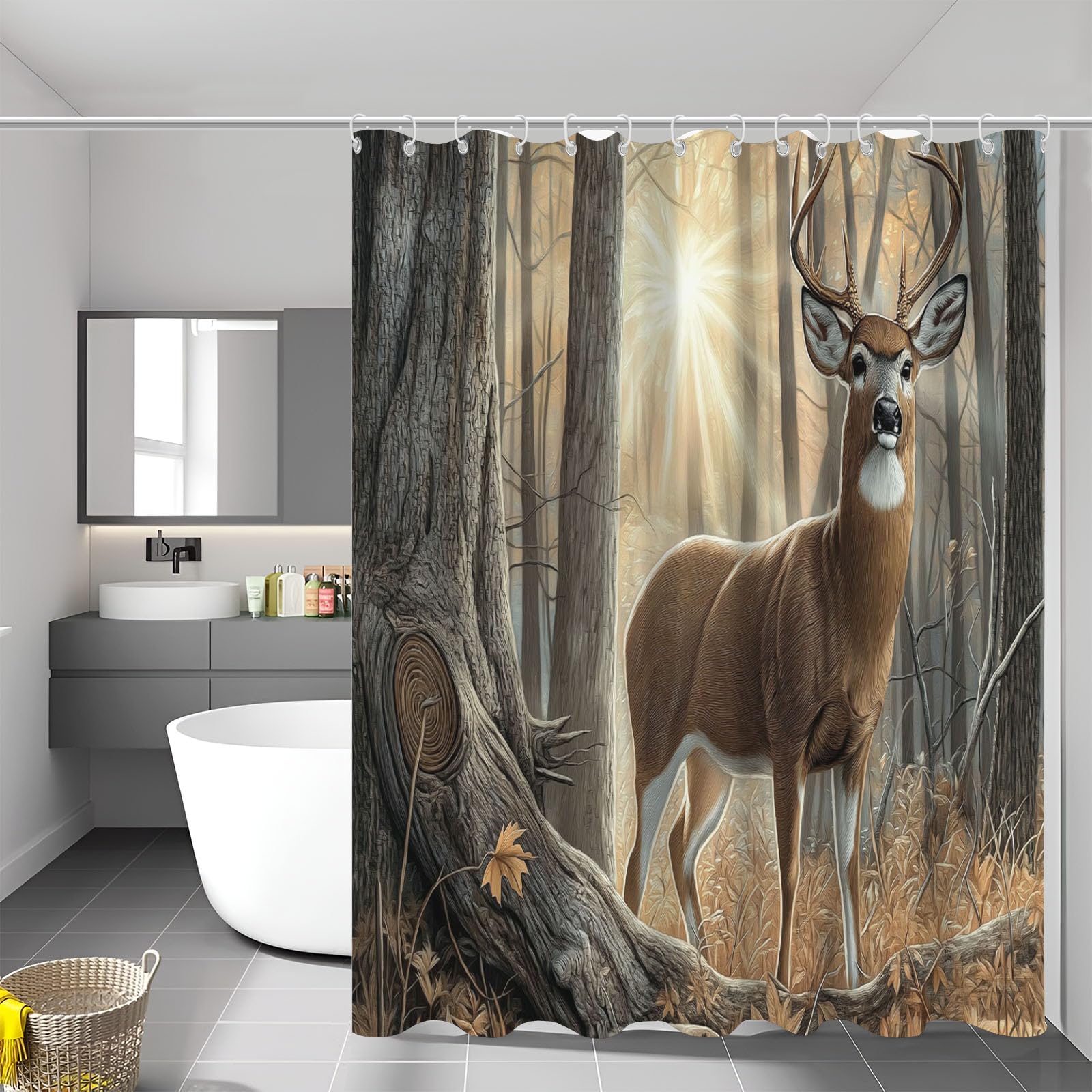 Rideaux douche polyester 240x200 cm haut de gamme pour hôtel et bain