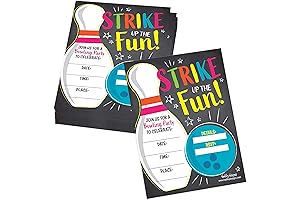 Hadley Designs 25 Bowling Birthday Invitations Kids Birthday Party Invitations