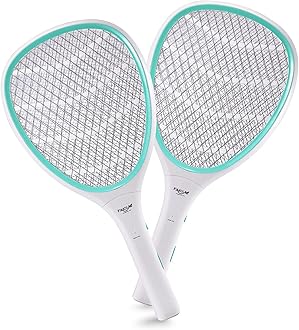 Faicuk 2 Pack Bug Zapper Racket Electric Fly Swatter