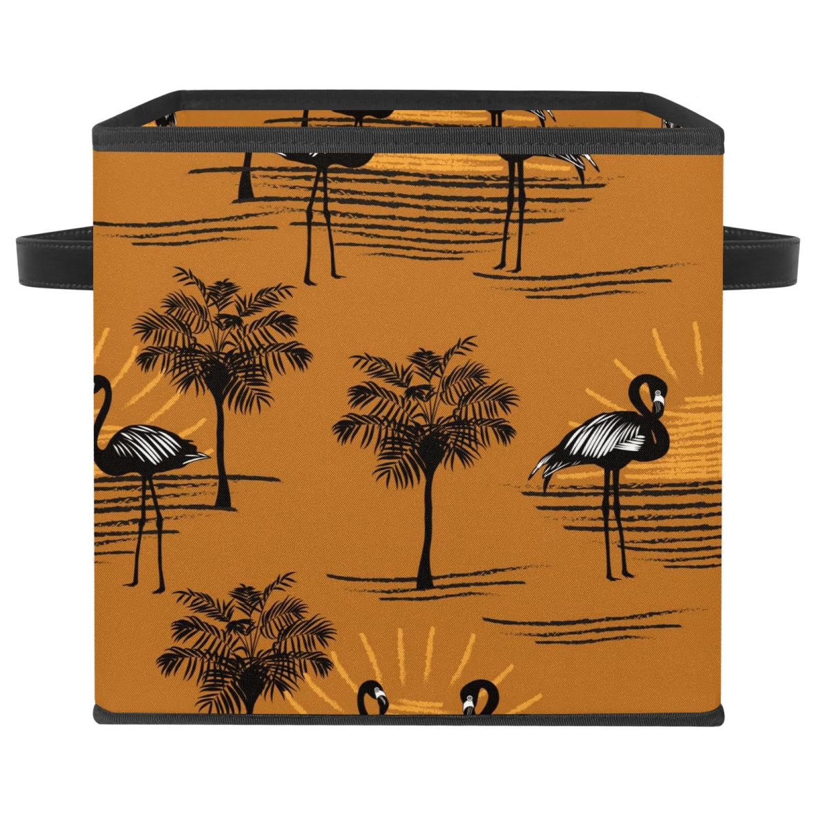 Boîte de rangement pour vêtements de placard panier cube pliable avec poignées