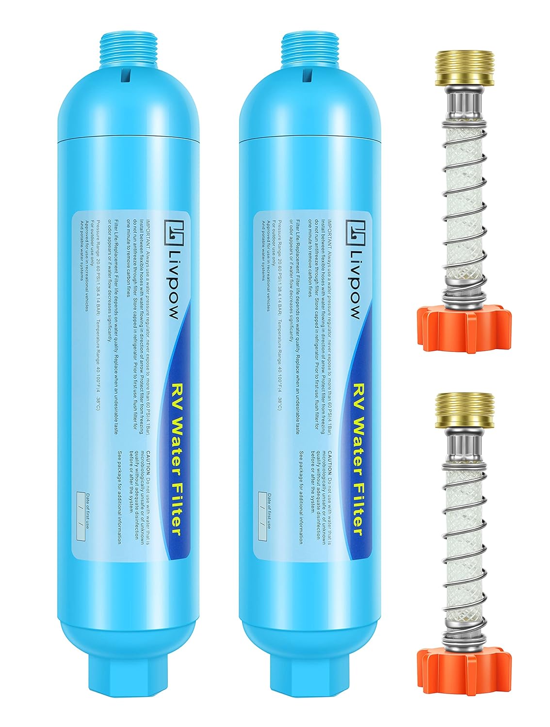 Livpow RV Water Filter and Hose Kit 2 Pack Buy Online at Best Price