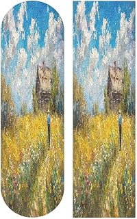 Field Painting Skateboard Grip Tape Non-Slip Wear-Resistant Skateboard Special Tape, Not Easy to Fall Off Sandpaper to Create an Exclusive Cool Skateboard, 33.1X9.1 in