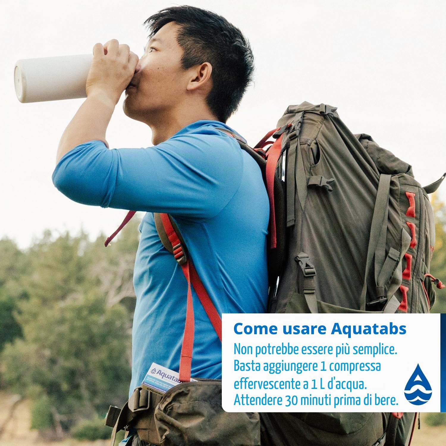 Martinez Albainox Aquatabs 50 Pastiglie Purificare Acqua Trekking