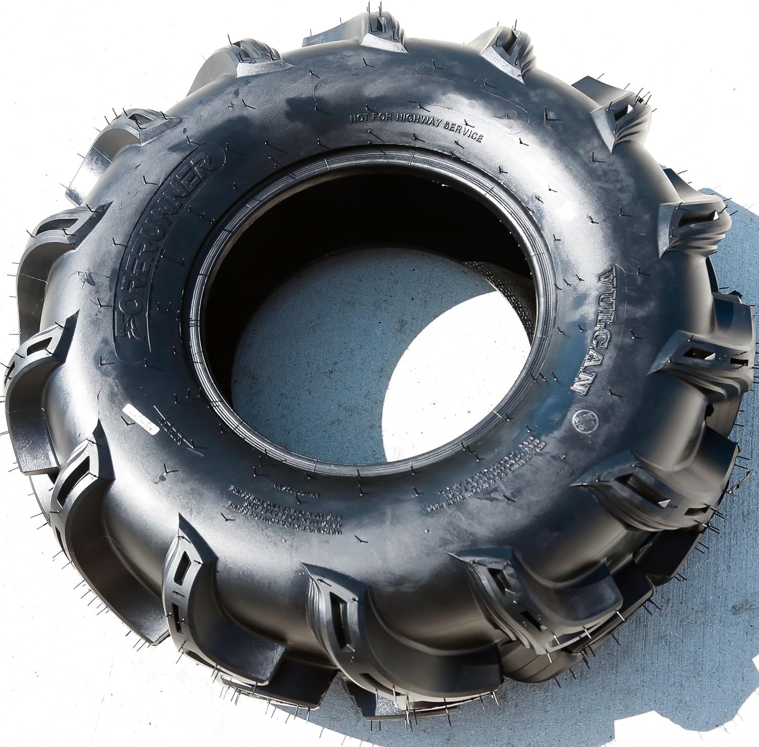 Forerunner Vulcan M/T ATV UTV Mud Off-Road Tire-28x9.00-14 28x9-14 28x9x14 52F Load Range 6 Ply BSW Black Side Wall