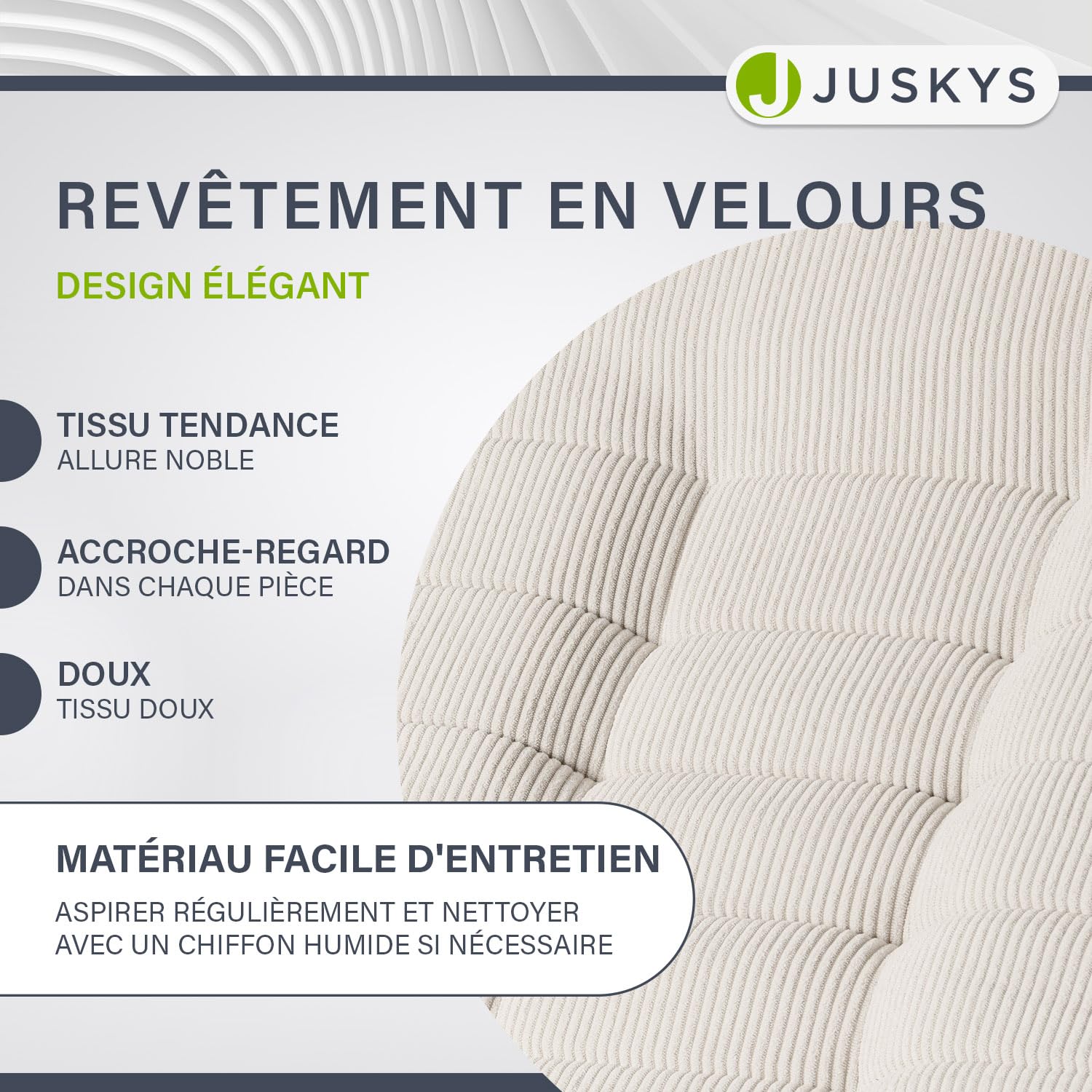 Fauteuil Relax Inclinable Fauteuil De Massage - Fauteuil De Bureau Gris Clair Velours Meuble Pro Frco48310