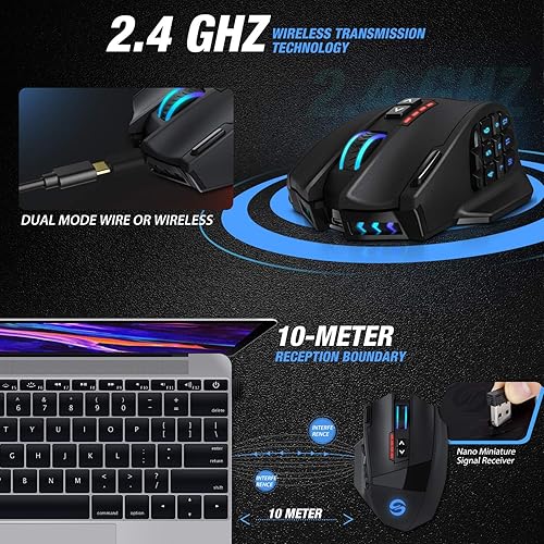 Miniatura 10 de Mouse de gaming Venus Negro