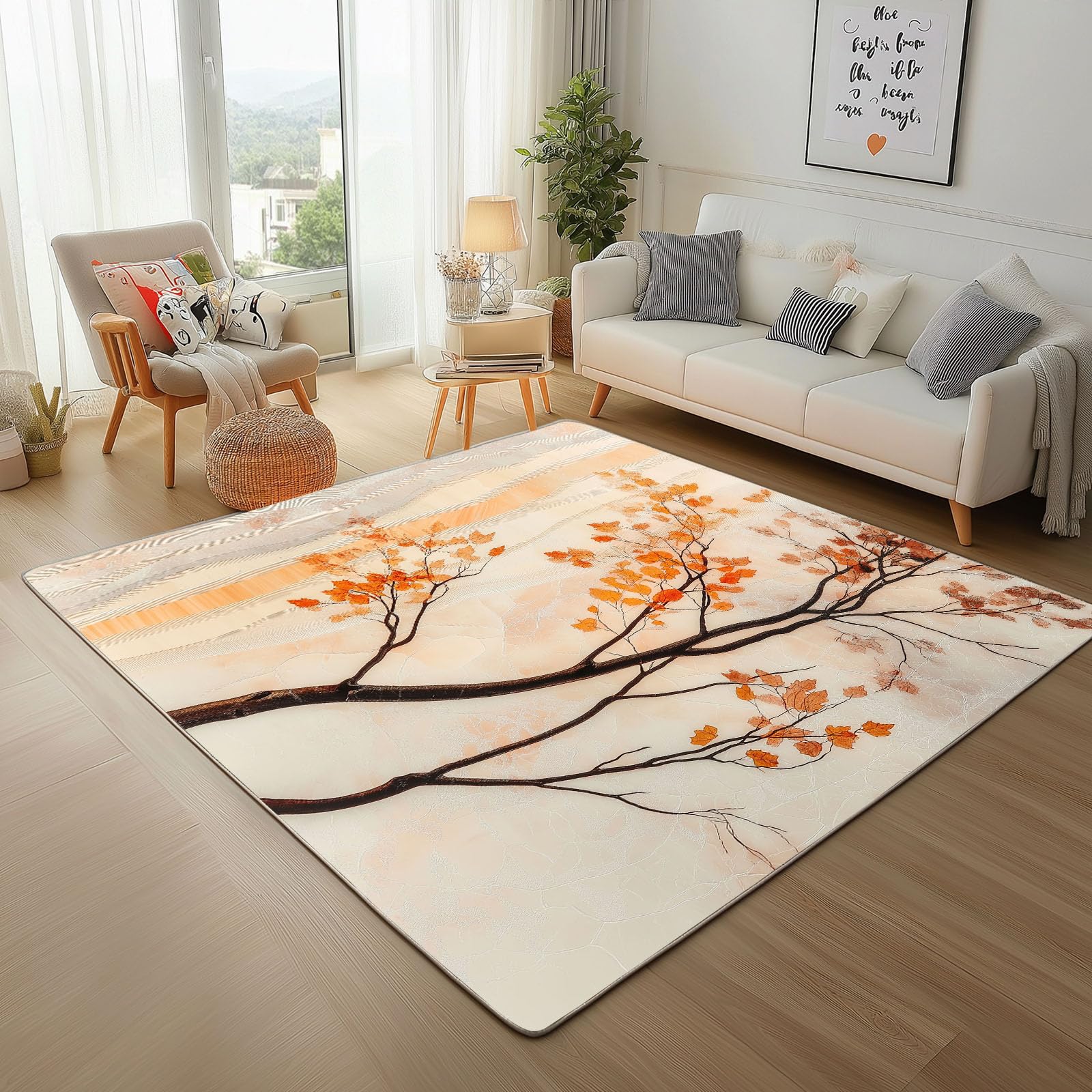 Tapis lavable en machine pour éliminer les taches du salon facilement