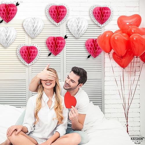 Miniatura 9 de Corazón rosa y blanco Honycmb