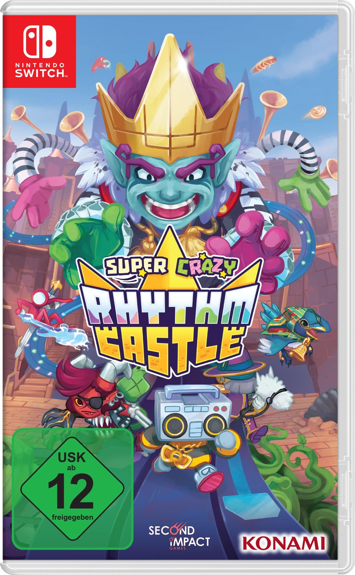 Carátula de Castillo rítmico súper loco para Switch (edición PAL España)
