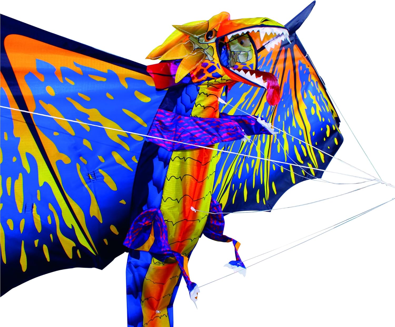 3D Nylon Dragon Kite with 80" Wingspan (6 ft 8 in) by AmaZing Kites