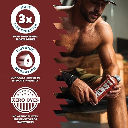 Miniatura 9 de Hoist Bebida electrolítica isotónica de hidratación premium potente hidratación de nivel IV naranja 16 onzas líquidas paquete de 12