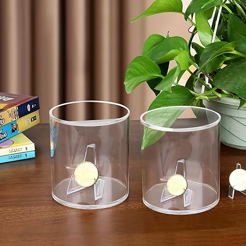 Miniatura 8 de Cilindro de exhibición de béisbol, vitrina acrílica más grande de 3.5 pulgadas de diámetro con soporte interior reemplazable para anillo de béisbol