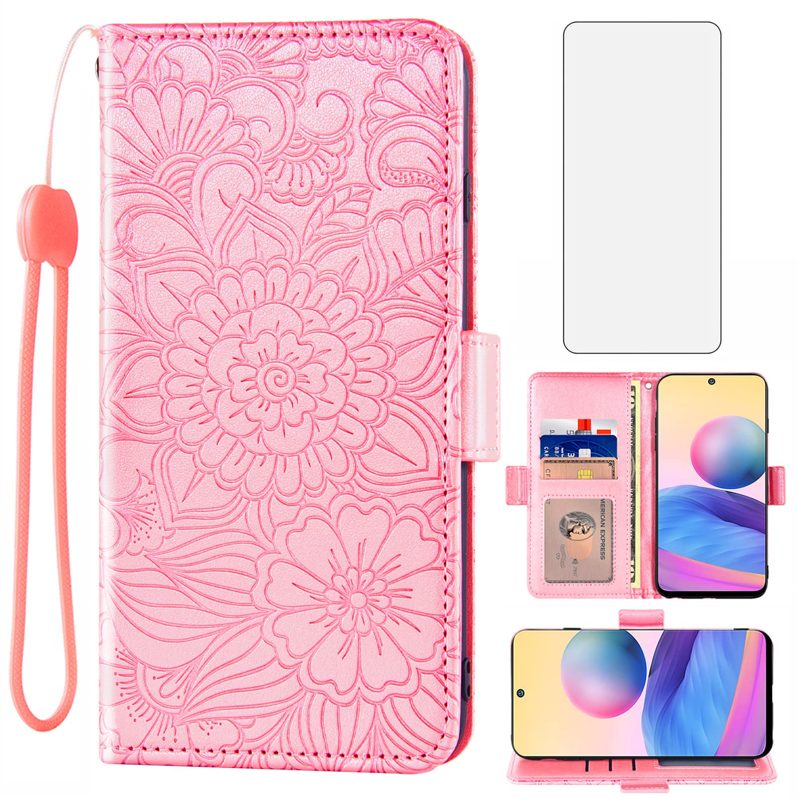 Funda cartera para Xiaomi Redmi 10 ideal para viajar sin billetera 8