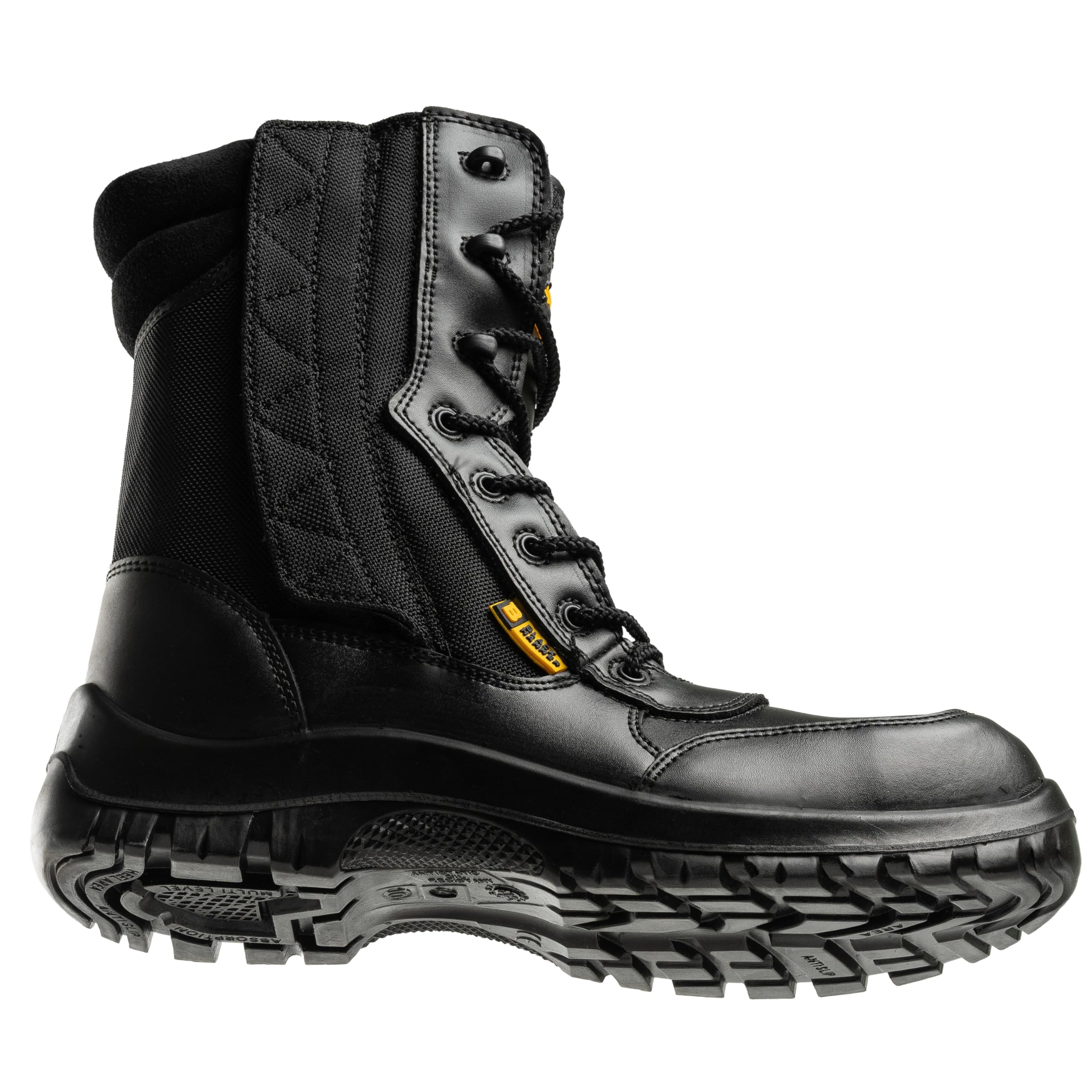 BLACK HAMMER Stivali di Sicurezza in Pelle da Uomo con Puntale in Composito S2 SRC Impermeabili Esercito Militare per Combattere Camminare Cerniera di per Lavorare 9999