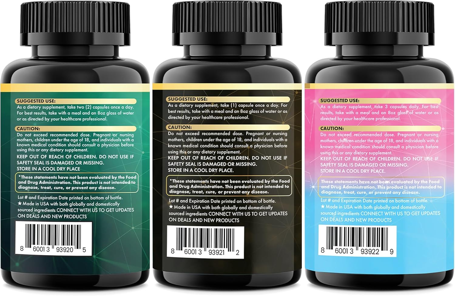 Ultimate Wellness Trio - Sea Moss, Black Seed Oil, Ashwagandha, Ginger, Burdock Root, Rhodiola Rosea, Panax Ginseng, Turmeric, Collagen Types I II III V X, Biotin, Keratin, Hyaluronic Acid - Image 7