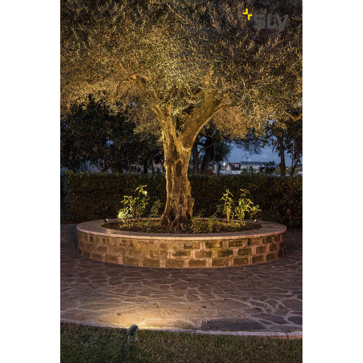 SLV LED SPIKE | Außenlampe für die Beleuchtung von Garten, Terrasse, Pflanzen, Wegen, Teich, Außen-Strahler, Mobile Leuchte | IP55, anthrazit, LED Inside, 3000K