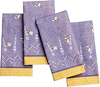 Vista 117 de Maison d' Hermine Servilletas de tela 100% algodón peinado de alta calidad, decorativas, lavables, juego de 4 servilletas para el hogar, cocina