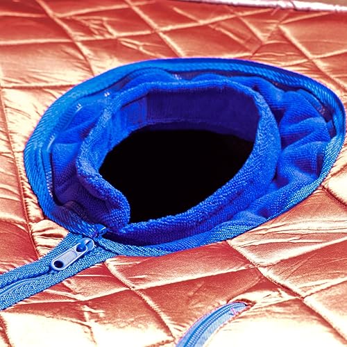 Miniatura 4 de Durherm. Sauna portátil extragrande para interiores, de radiación infrarroja lejana e iones negativos. Con silla y cojín para pies