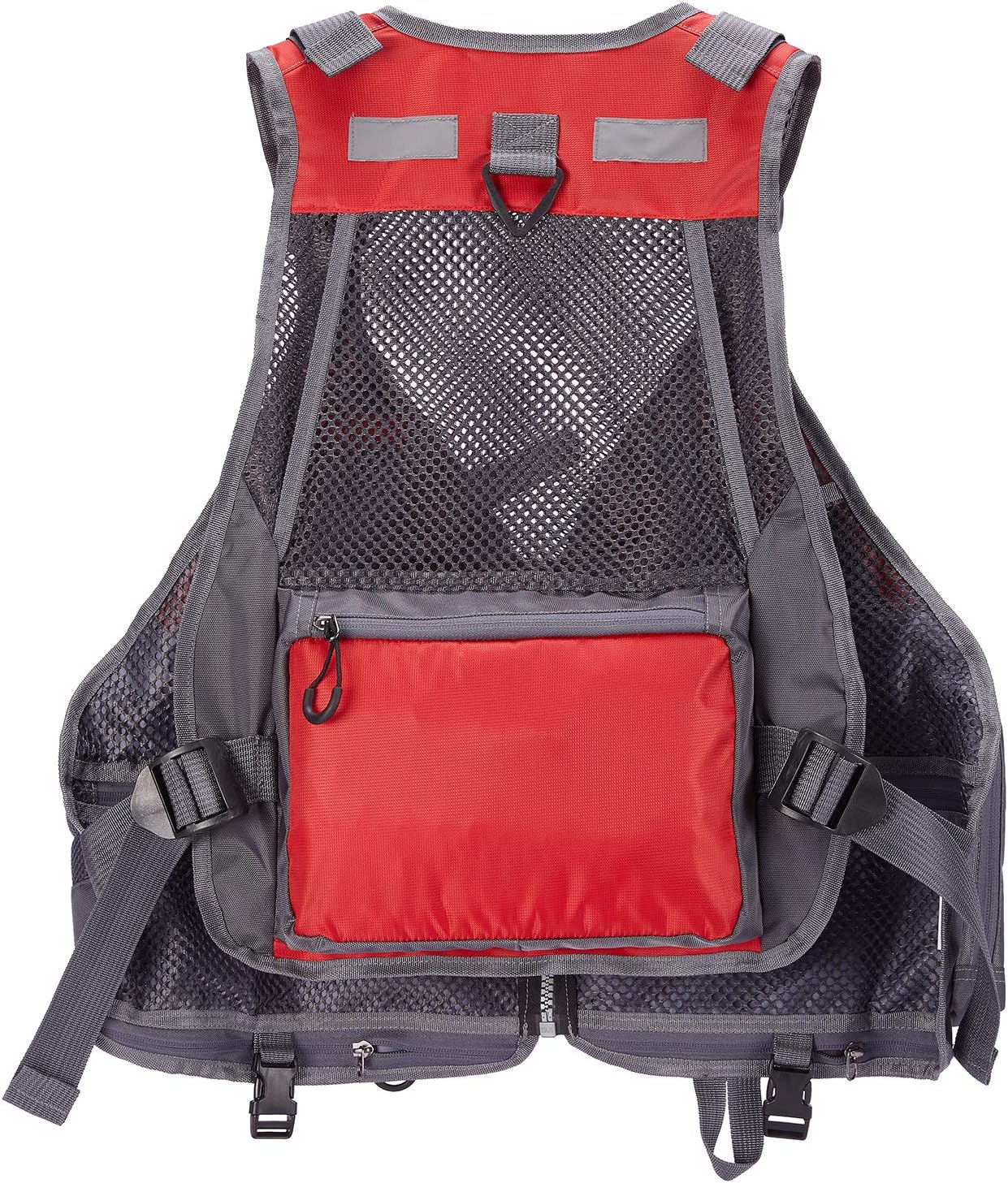BASSDASH Strap Fishing Vest Adjustable for Men and Women, for Fly Bass Fishing and Outdoor Activities