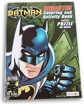 Batman Gigantic 192 Page Coloring Book with Bookmarks on Back