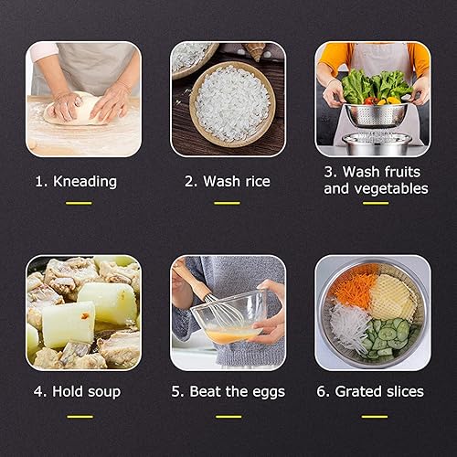 Miniatura 4 de Juego de ralladores de acero inoxidable, cesta de drenaje multifuncional, ralladores de verduras para rebanadas, ralladura y rallar verduras, papas