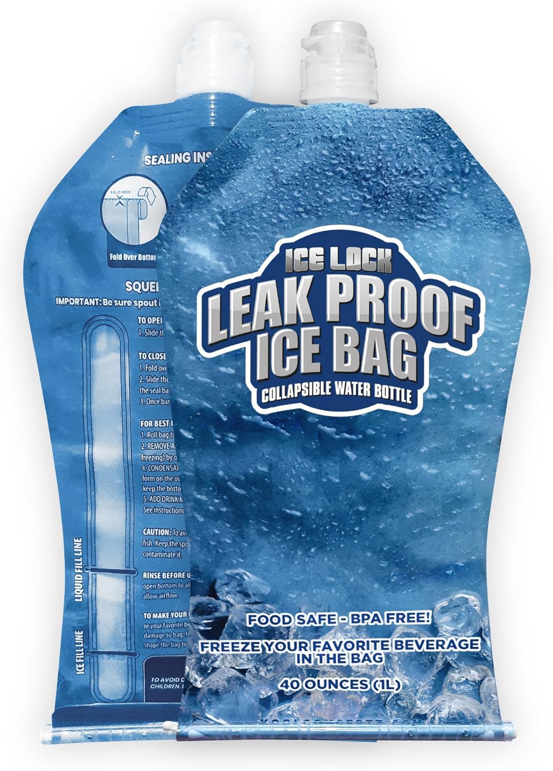 Large Leakproof Ice Reusable Ice Pack for Cooler Long