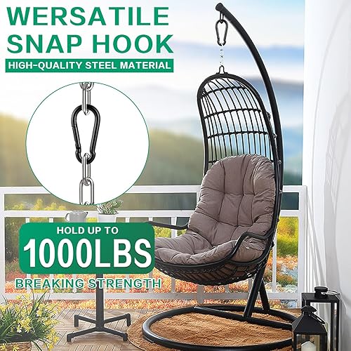 Miniatura 3 de Spring Snap Hooks Carabiner Clips - Heavy Duty Rope Connector, Quick Link Small Carabiner Clips for Indoor & Outdoor, Camping, Dog Leashes, Fishing,