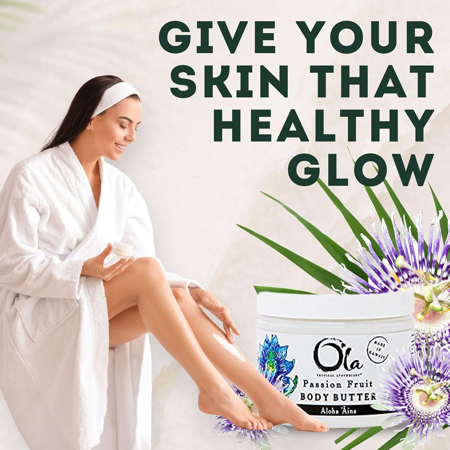 Passion Fruit Body Butter – Moisturizing with Pure Coconut Oil and Hawaiian Plant Extracts - Ideal for Dry Skin - 5.6oz