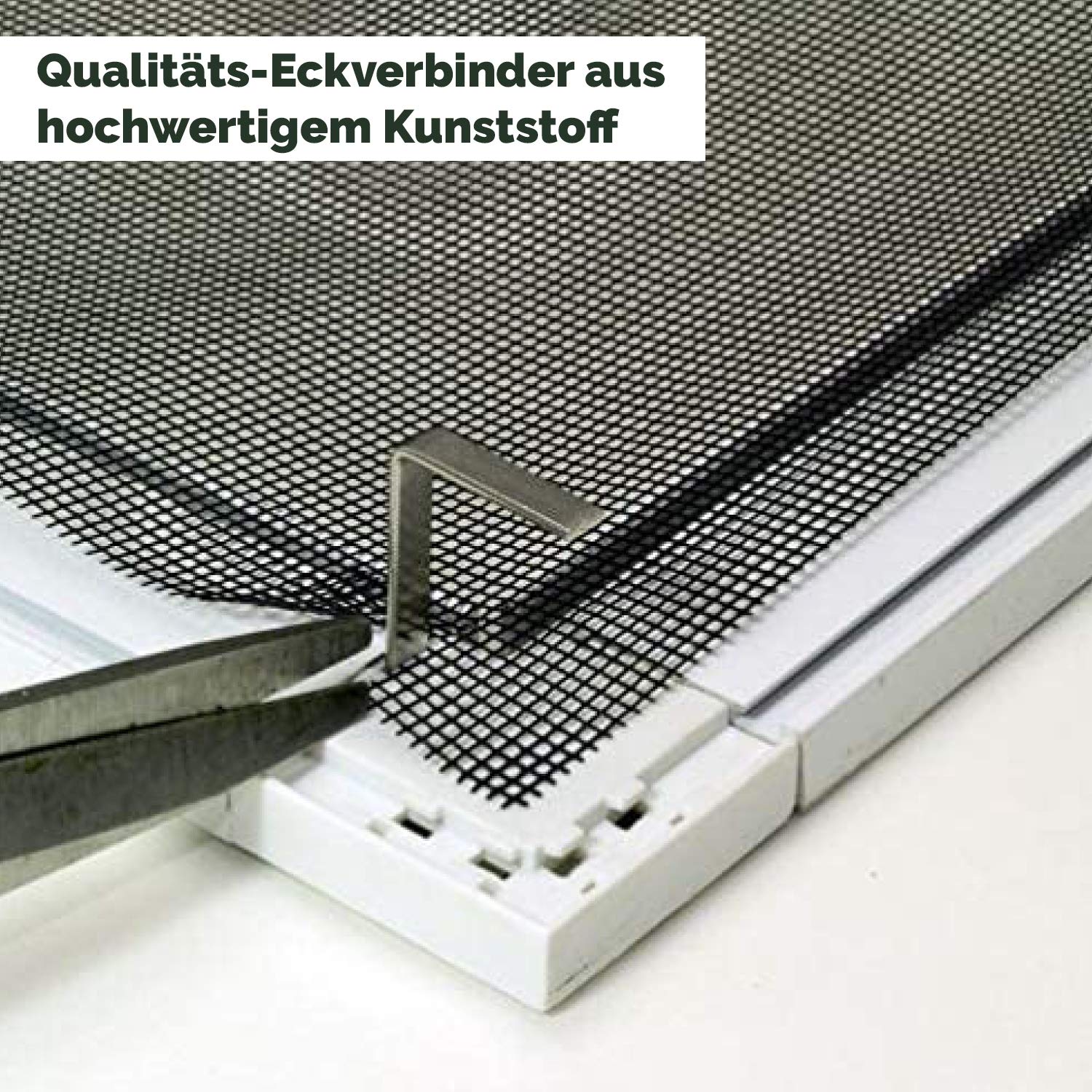 Nematek Fliegengitter Fenster PRO, ohne Bohren - Insektenschutz Gitter mit Rahmen - Moskitonetz Alurahmen Mückengitter Fenstergitter Fliegenschutz