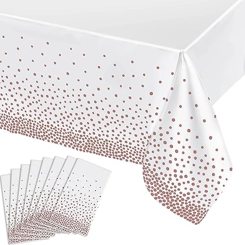 Miniatura 11 de Paquete de 14 manteles de plástico turquesa de alta calidad, manteles rectangulares desechables de plástico de 54 x 108 pulgadas, mantel rectangular