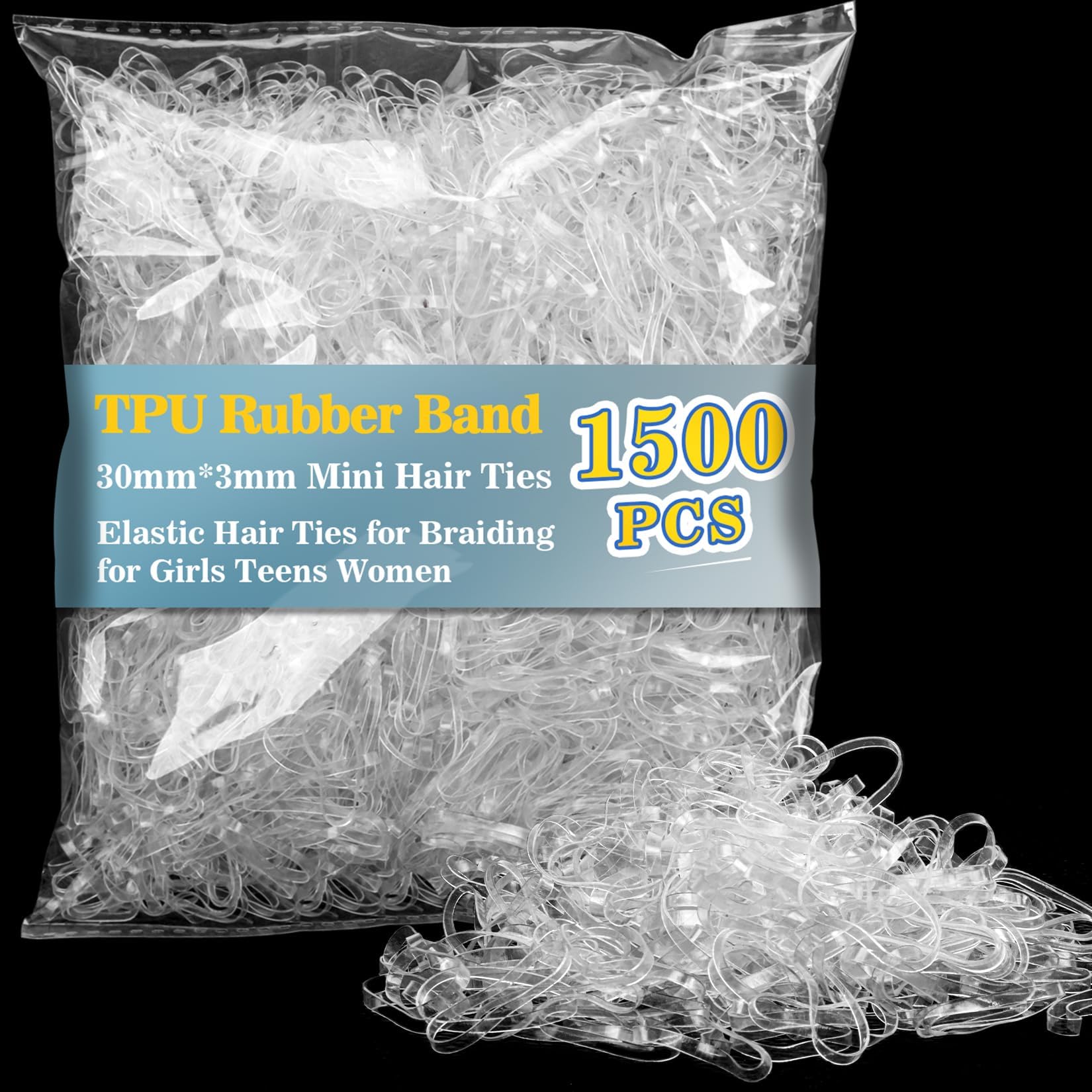 thin hair ties amazon