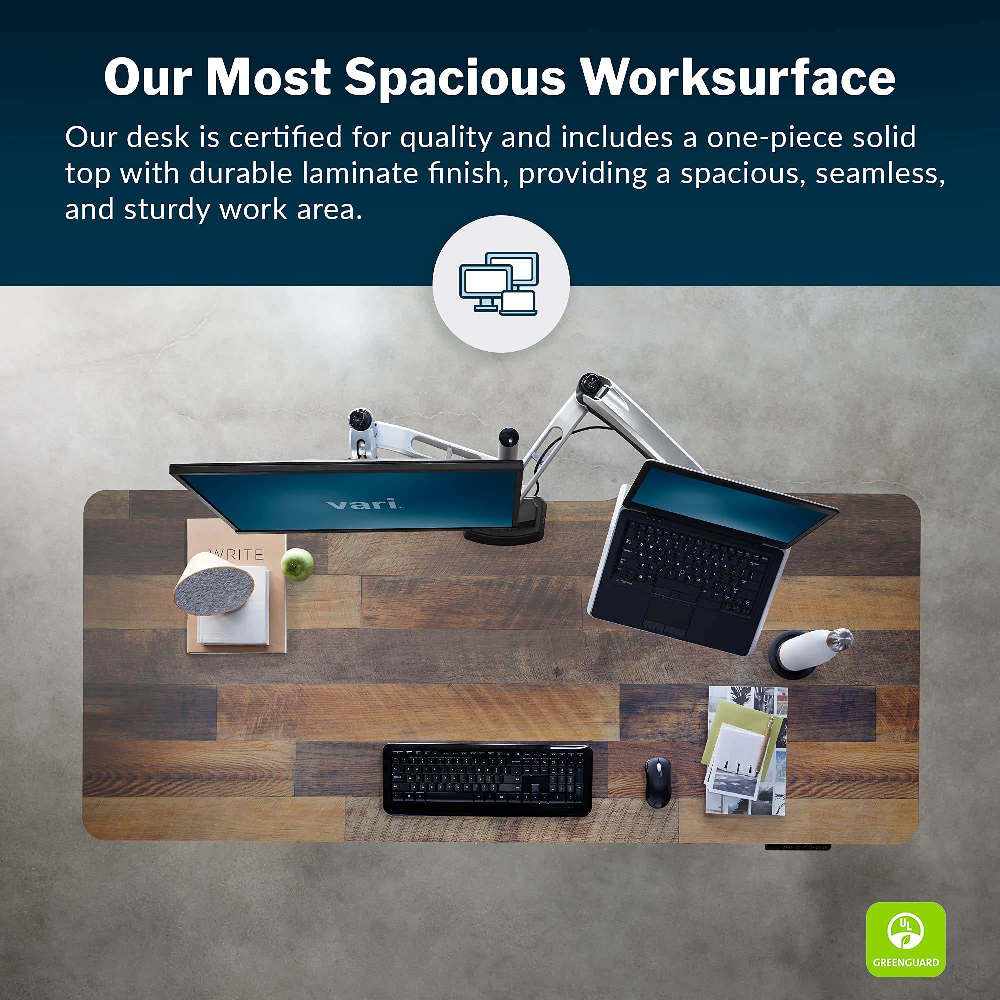 Buy Vari Electric Standing Desk 72" x 30" (VariDesk) Sit to Stand