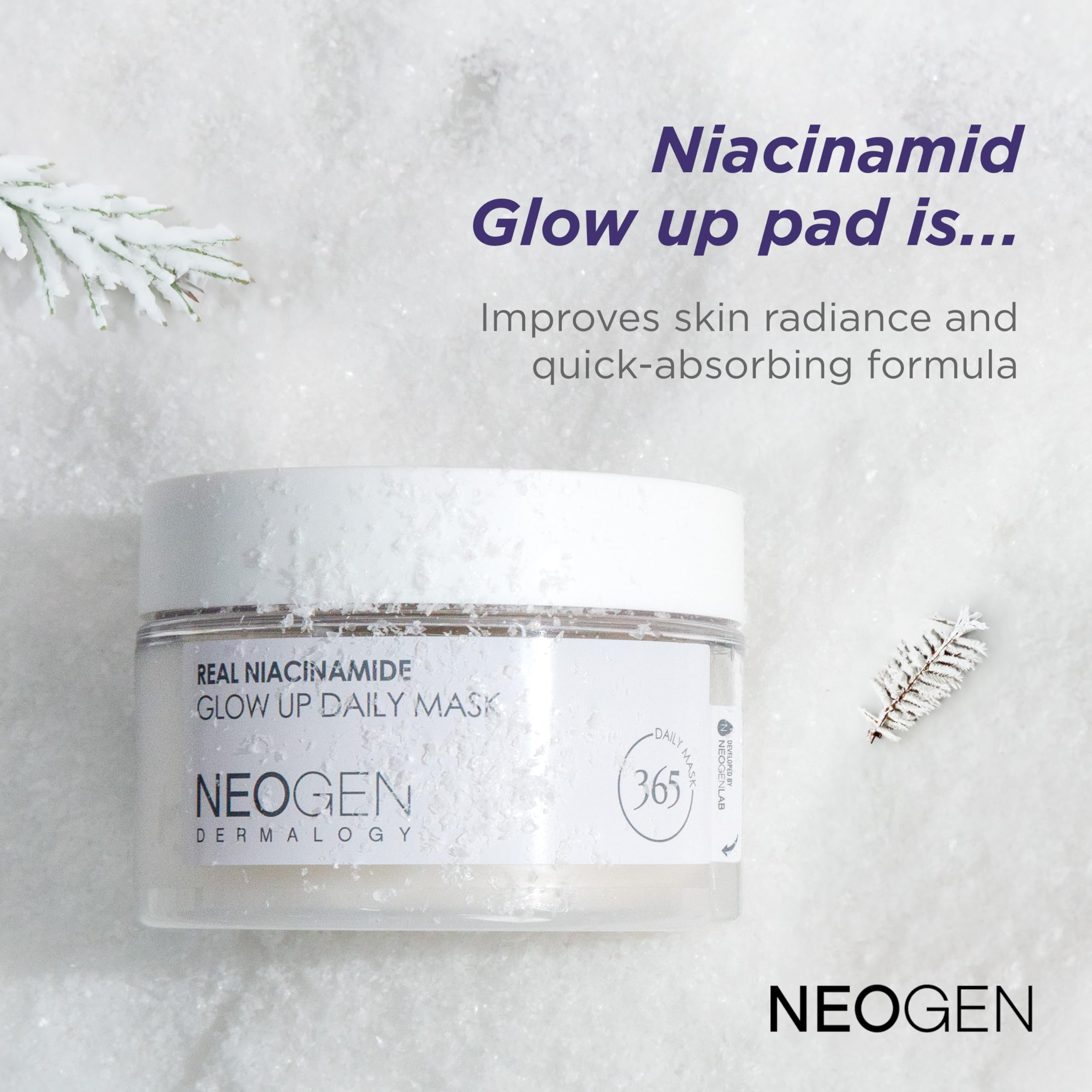 NEOGEN DERMALOGY Niacinamide Glow-Up Daily Facial Pad (40 Pads) 6.1 fl oz (180 ml)/Facial pad/Sheet/Toner pad