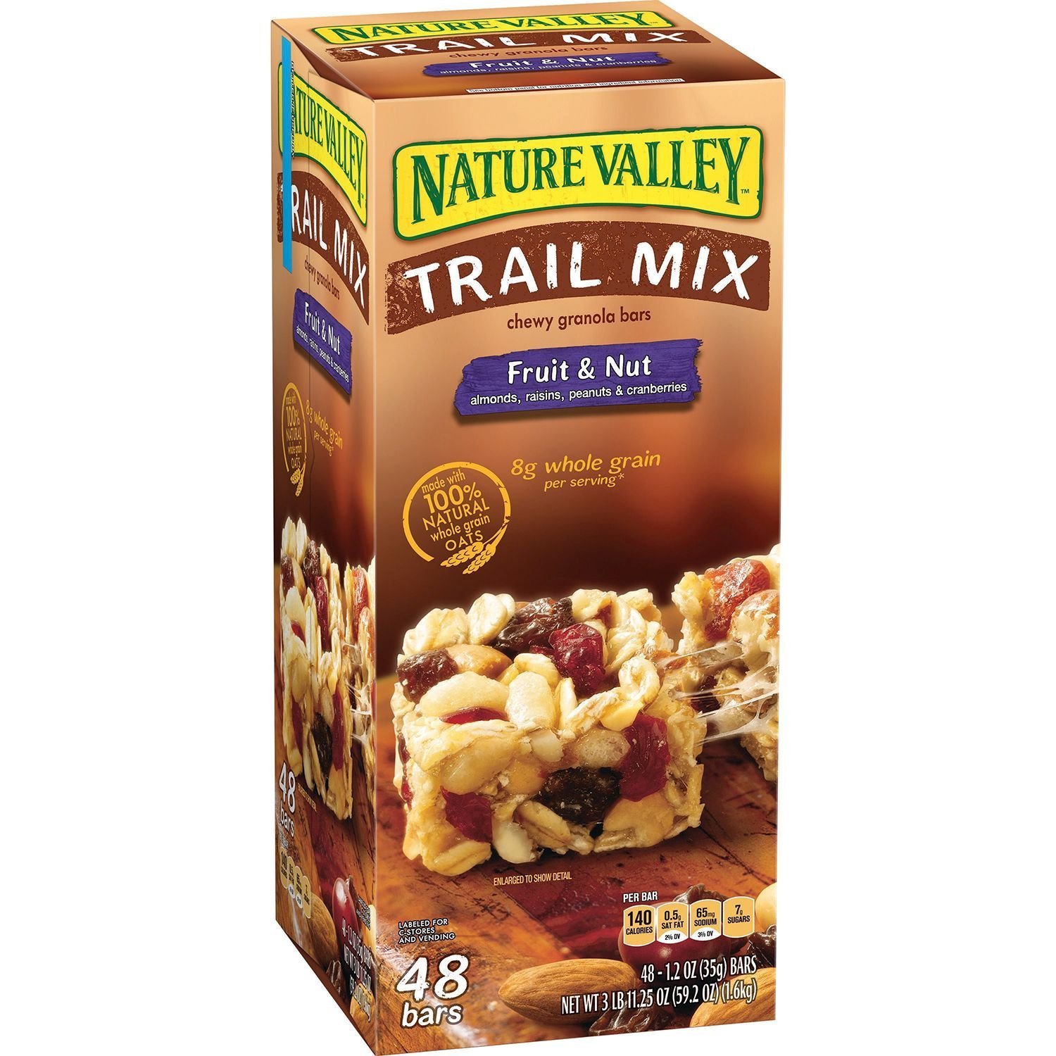 Nature Valley Fruit & Nut Chewy Trail Mix Granola Bars Two 48 Ct Boxes ( 1.2 Oz. Bars)