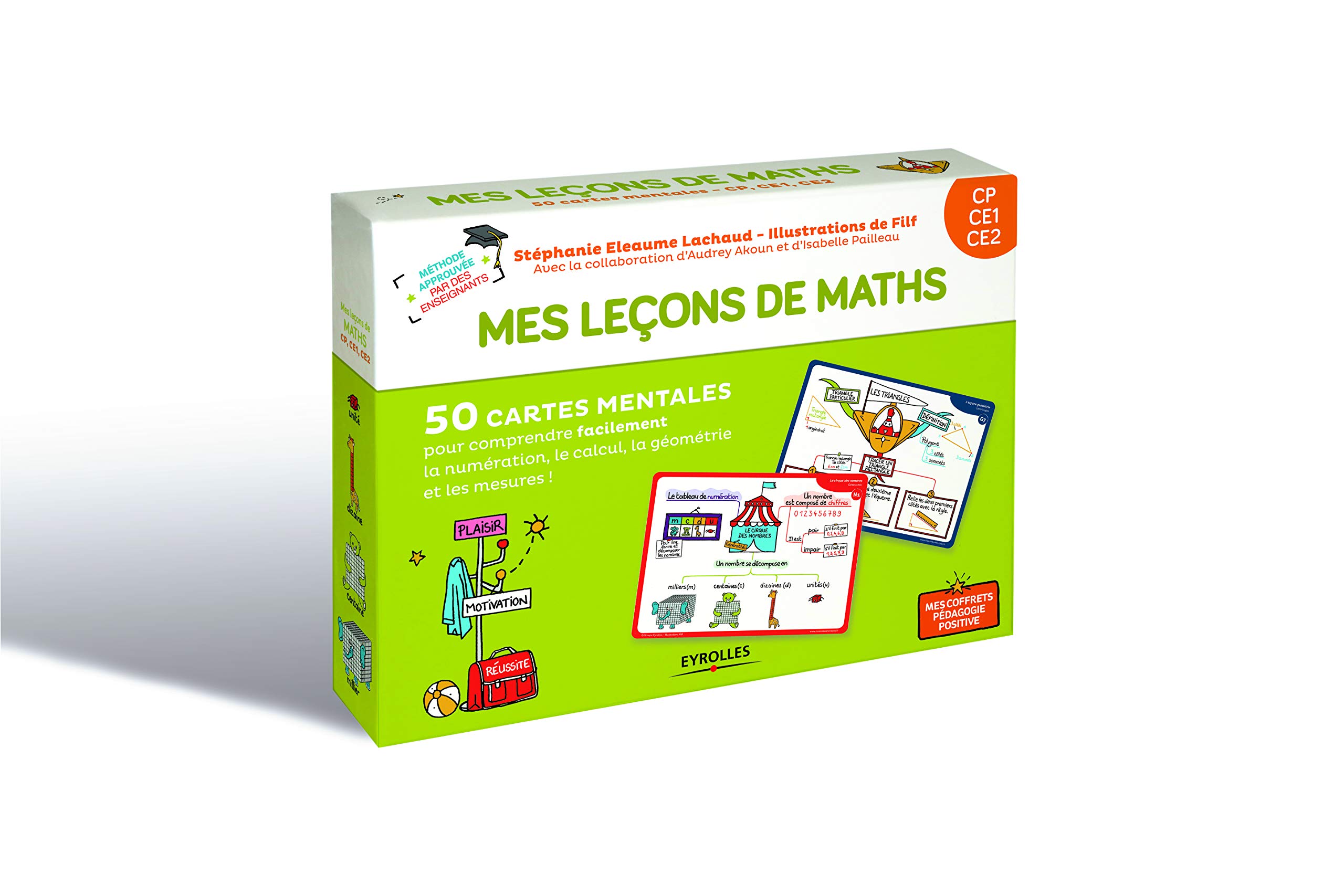 Mes Lecons De Math Cp Ce1 Ce2 50 Cartes Mentales | Desertcart Australia