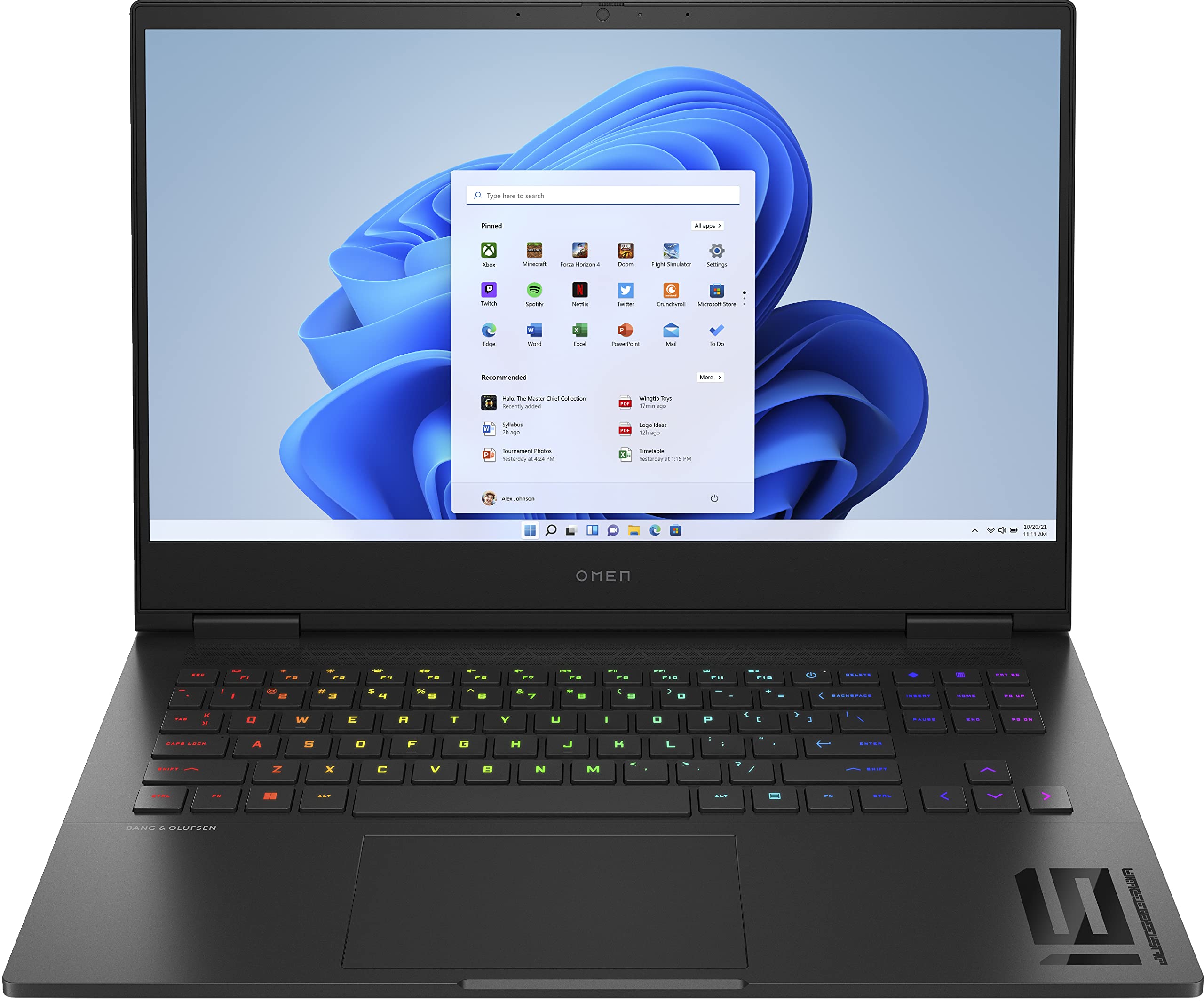 HP Omen Gaming laptop, 16,1 inch FHD 165 Hz IPS-display