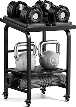 Dumbbell Stand Fits For Adjustable Weights Dumbbell Rack With Wheels