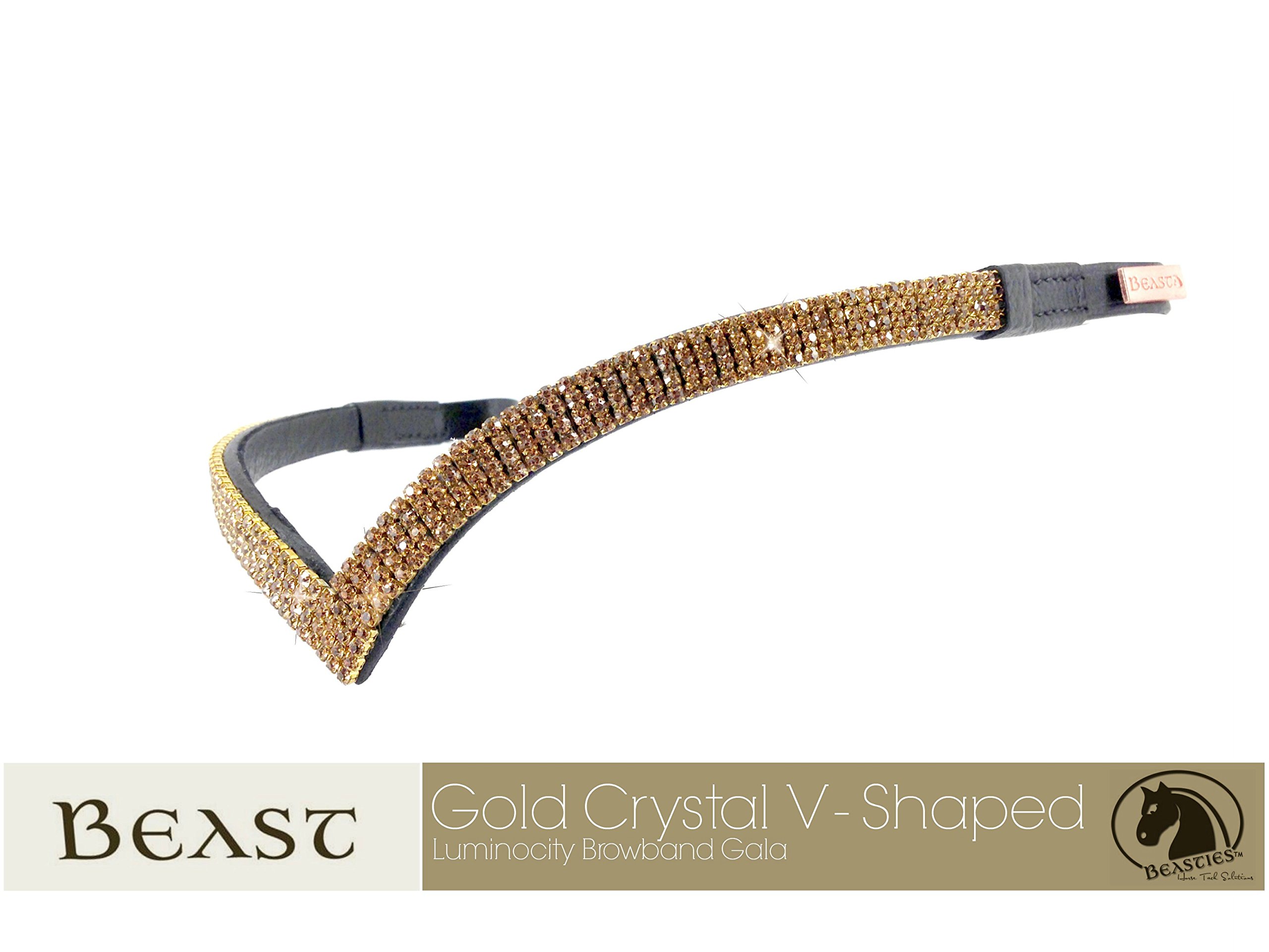 Luminocity Gala V-Shaped Crystal Browband by Beasties