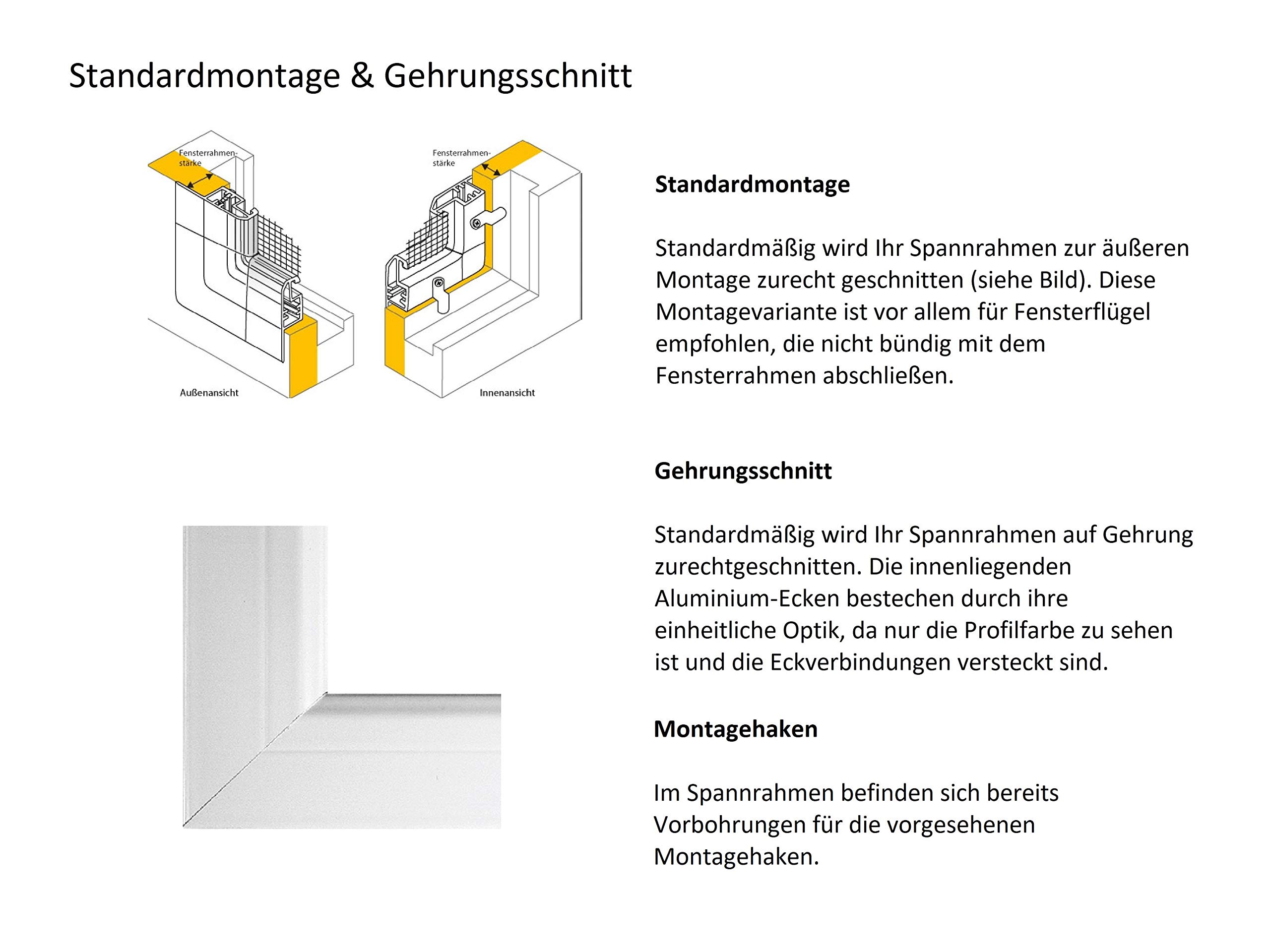 jarolift Insektenschutz Spannrahmen Slimline auf Maß, 701-800 mm x 1201-1300 mm (B x H)