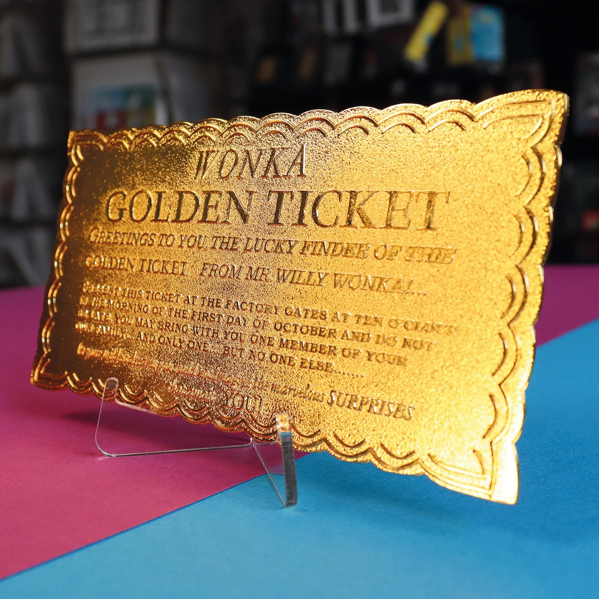 Fanattik Willy Wonka - Golden Ticket - Ticket Edition Collector