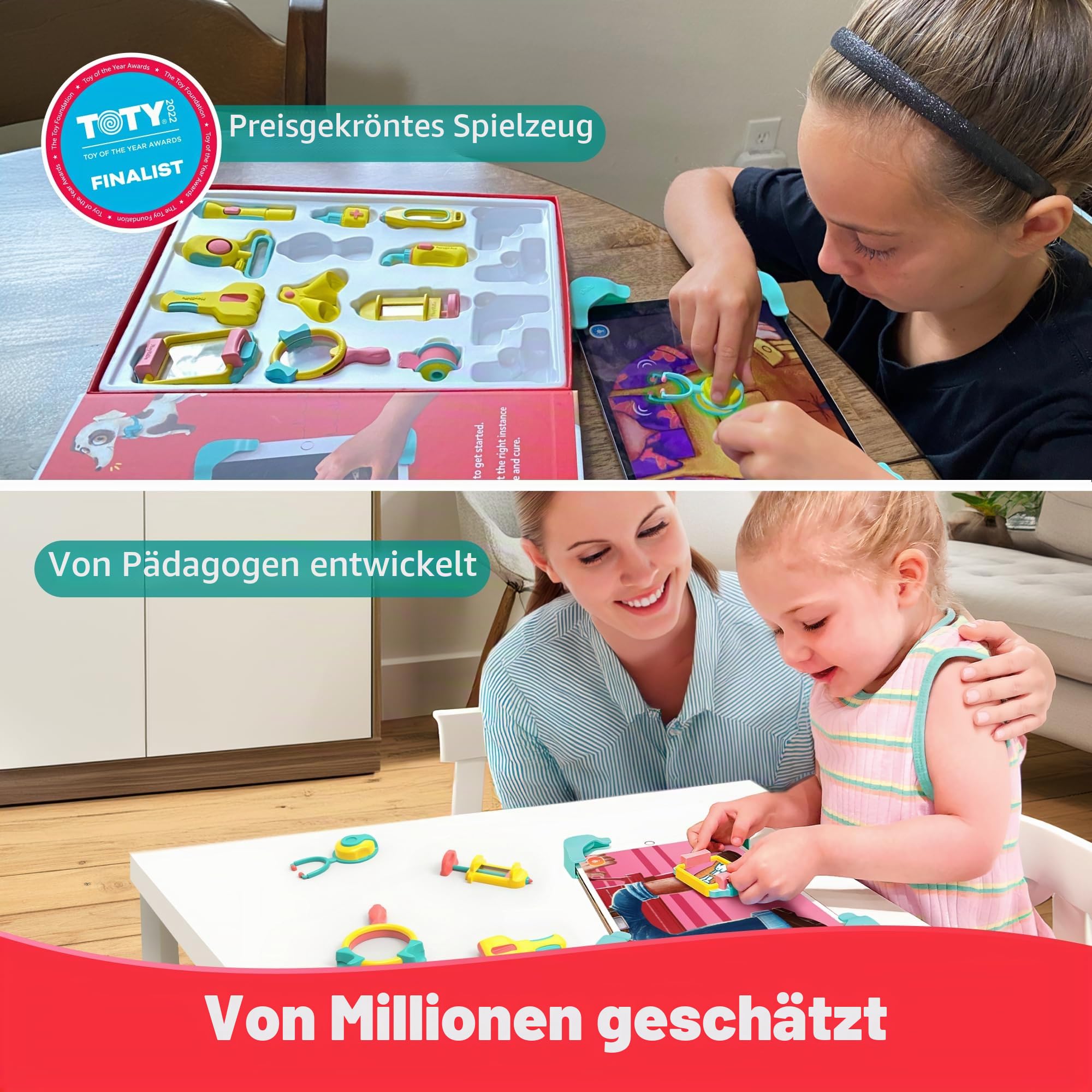 PlayShifu STEM Spielzeug für Kinder – Tacto Doctor (interaktives Kit + App) – Rollenspiel mit echtem STEM-Lernen