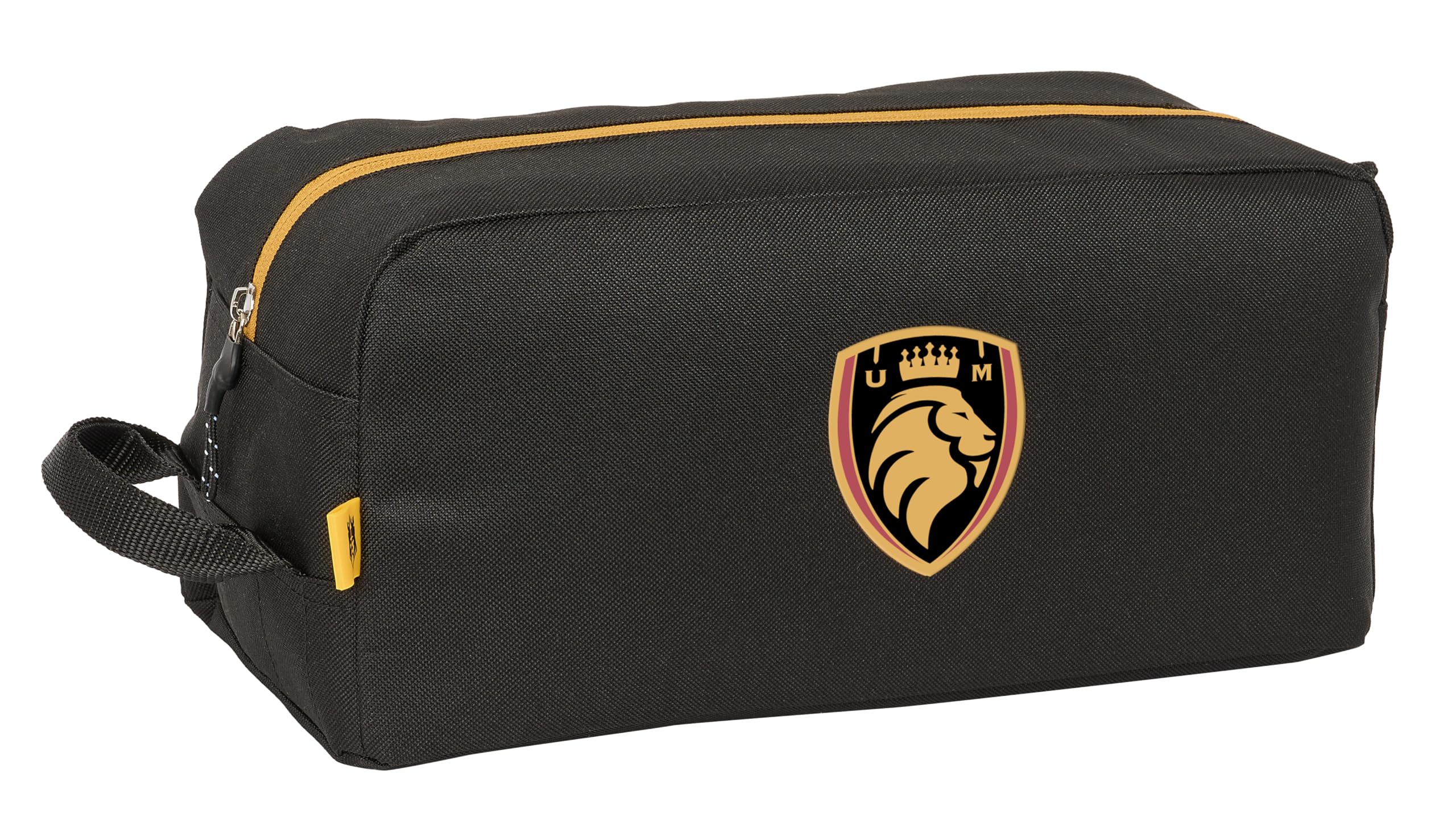 Safta Kings League Ultimate MÓSTOLES - Zapatillero Mediano, Multiusos, Portatodo, Deporte, Extraescolares, Fútbol, Cómodo y Versátil, 34x18x15 cm, Color Negro