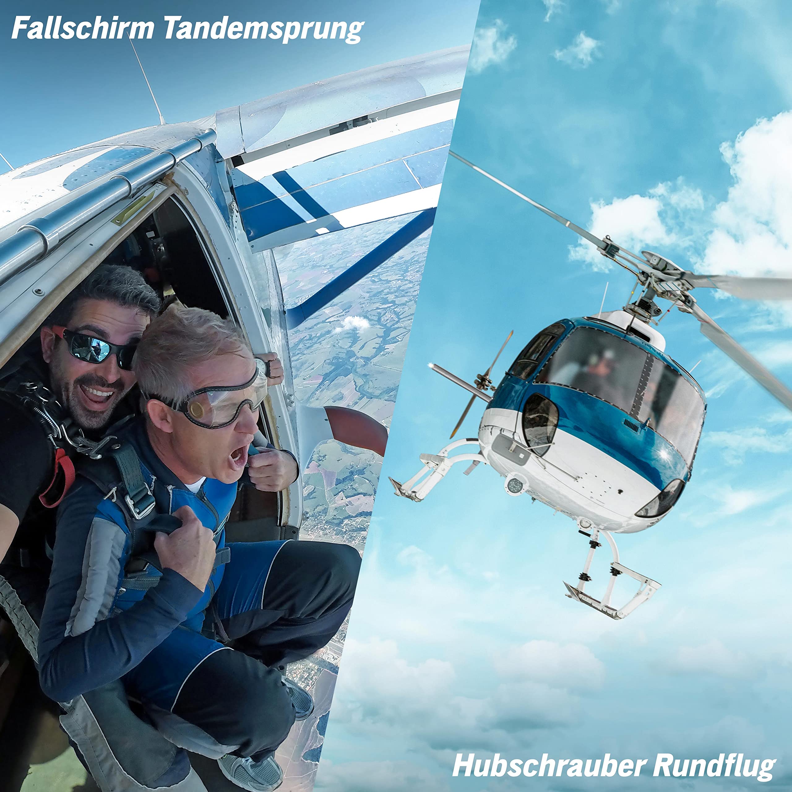 JOCHEN SCHWEIZER Geschenkbox Fliegen & Fallen, freie Erlebnisauswahl an 441 Orten, Erlebnis-Gutschein für 1 Person