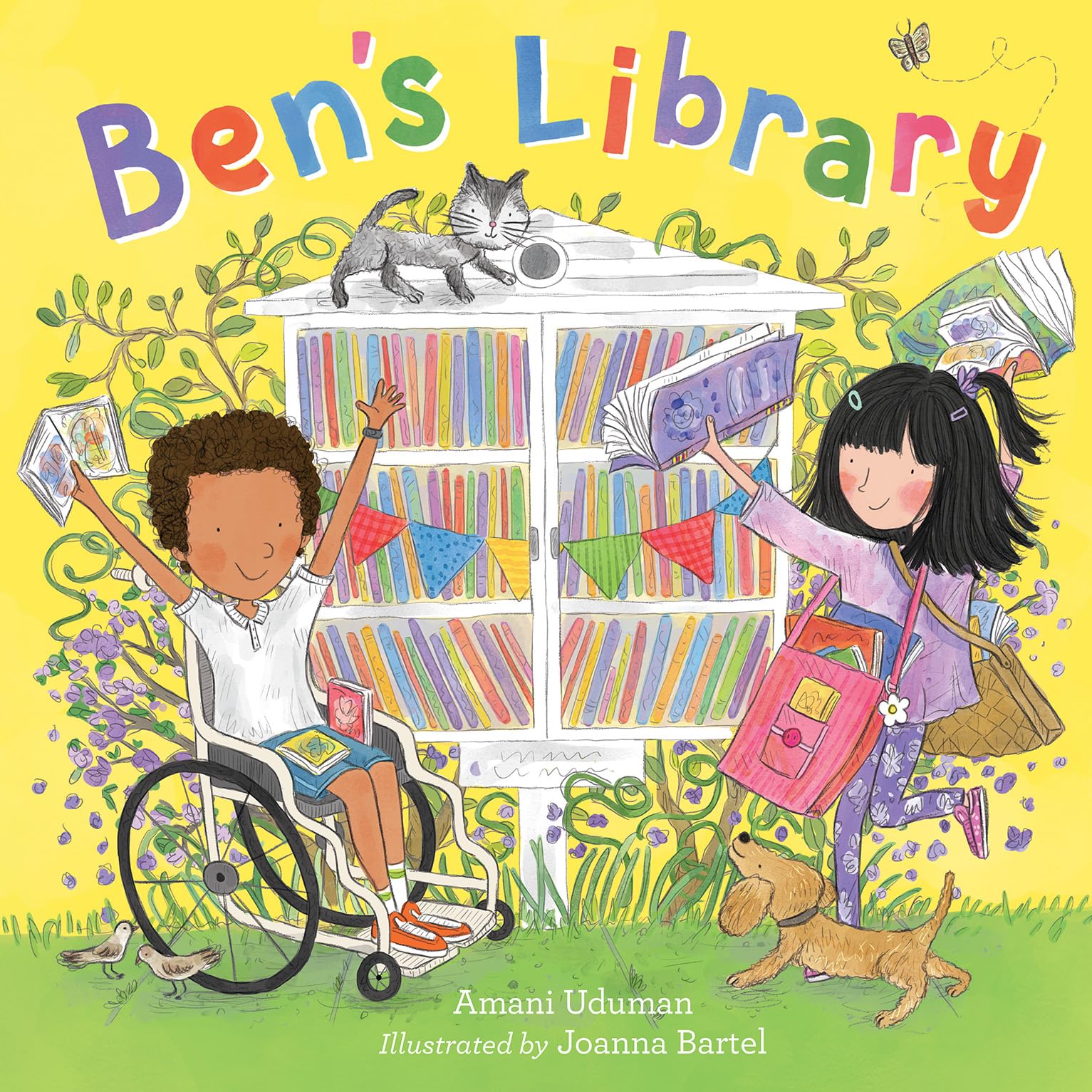 Ben's Library - a heartwarming illustrated children's book celebrating a love for books and friendship