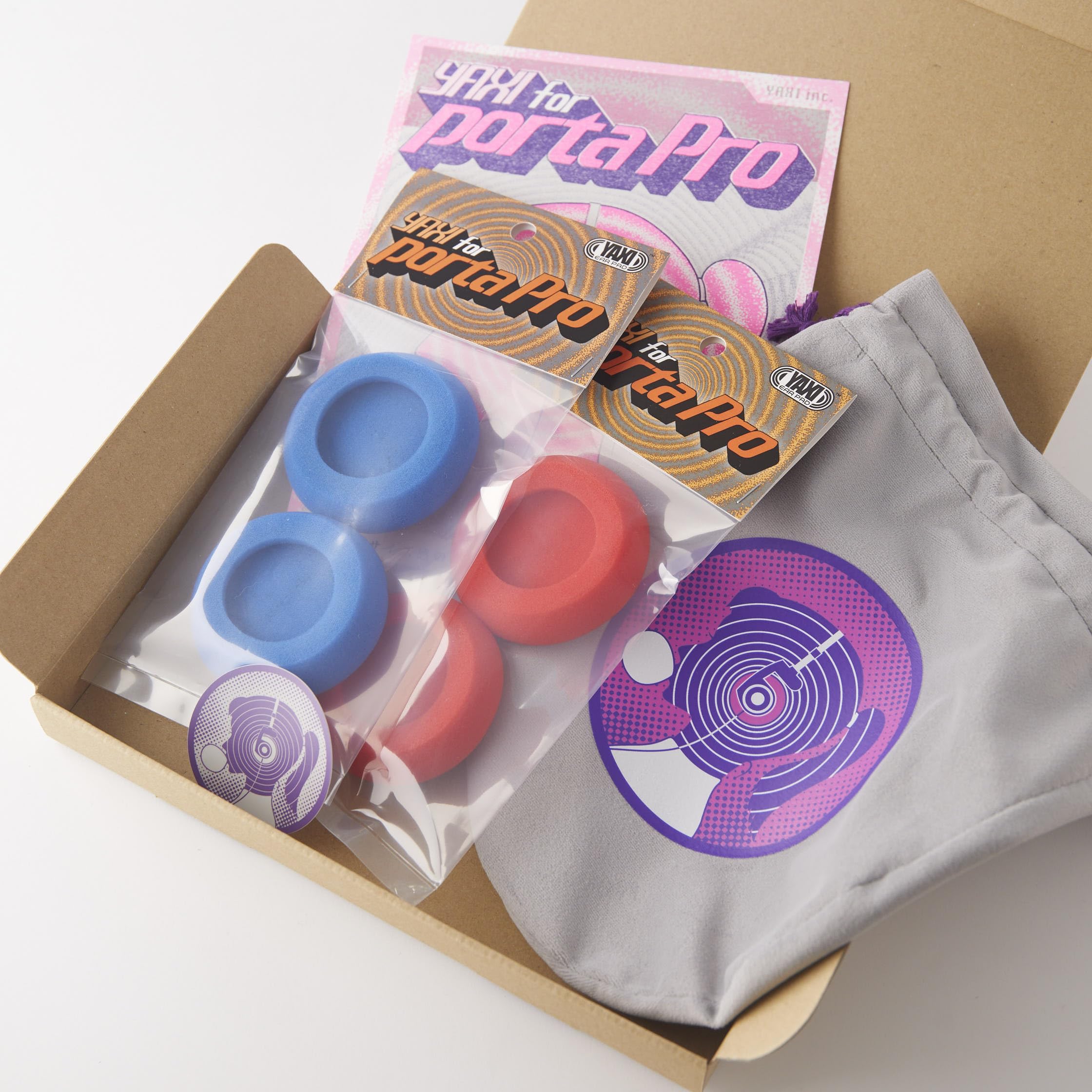 Amazon | YAXI EARPADS for Koss PORTAPRO 2Pairs+Pouch (2P-RD+BU