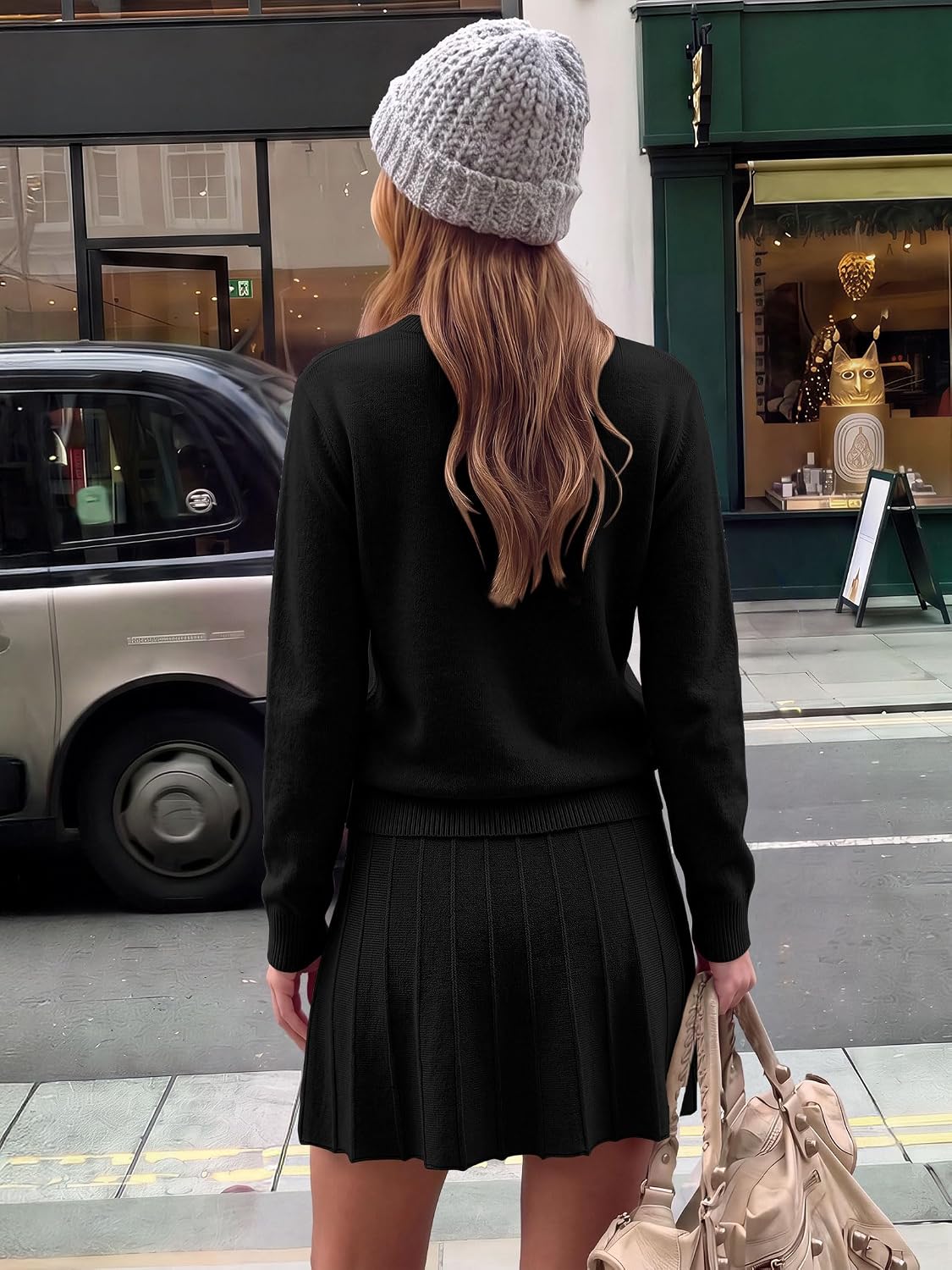 ANRABESS Skirt Sets for Women Fall 2 piece Outfits image 4