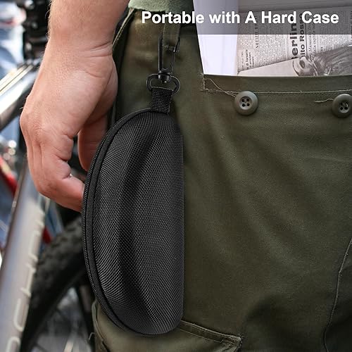 Miniatura 6 de xaegistac Shooting Glasses Anti-fog Shooting Range Eye Protection, Adjustable Safety Glasses with Zipper Hard Case