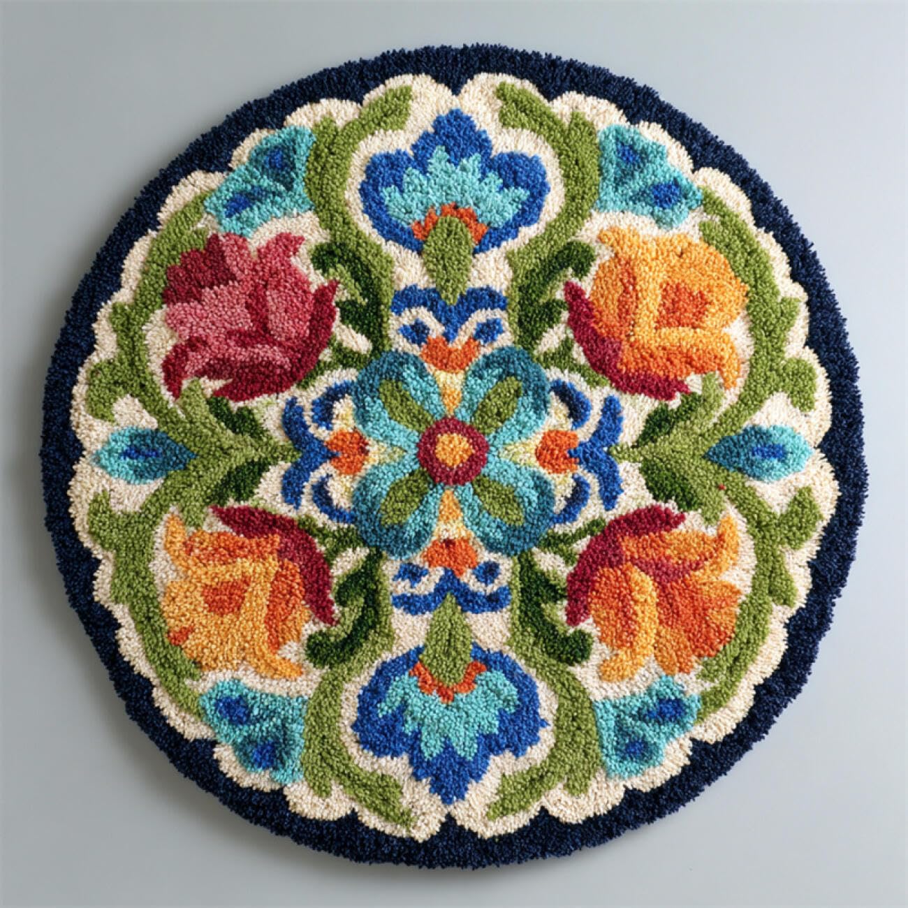 Kitquiver Tapestry Kits for Adults Colorful Flowers 50x50cm